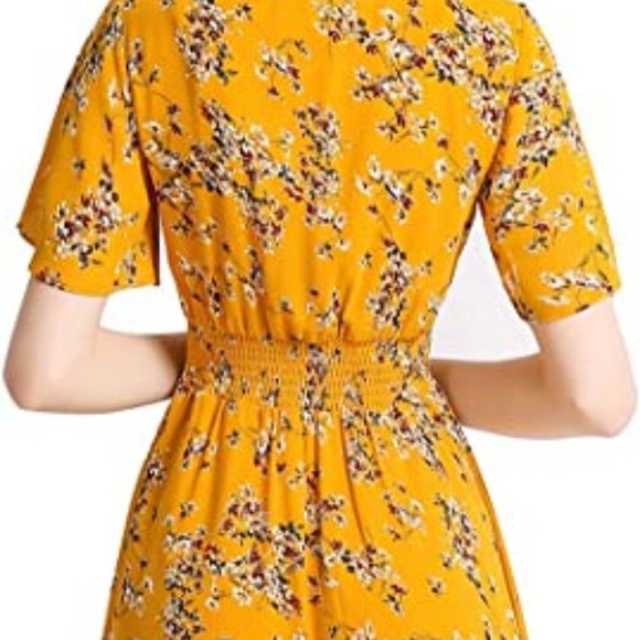 GARDENWED FLORAL CHIFFON DRESS-NWOT - Picture 2 of 6